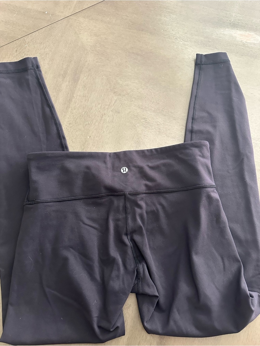 lululemon athletica Black High-Rise Leggings with Center Back Logo